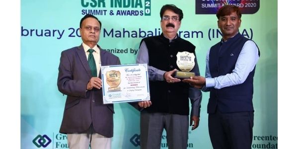 NTPC Lara honoured with the Greentech safety Award 2020