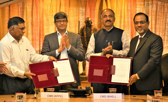 NTPC Signs MoU with BHEL to set-up Environmental Friendly Coal Fired Power Plant