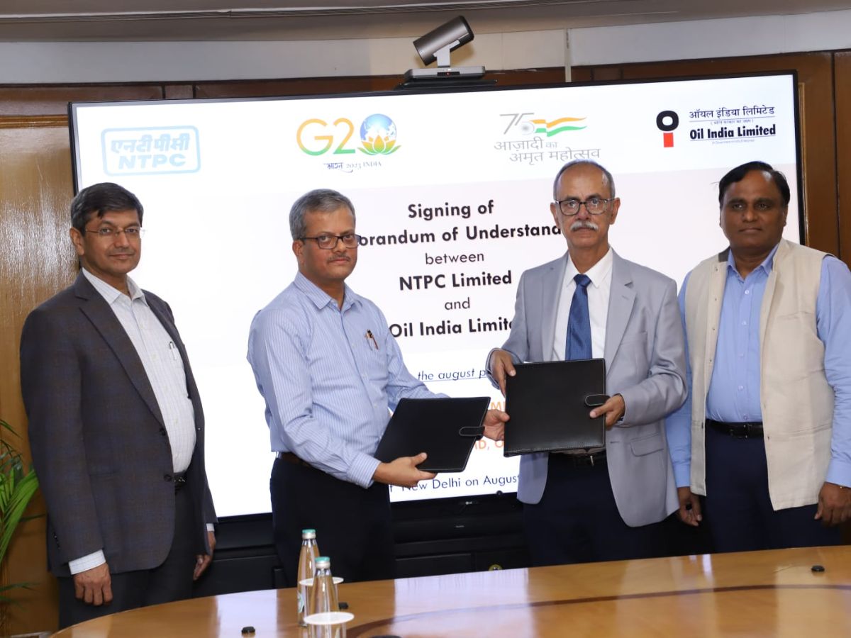 NTPC, OIL Ink MoU for RE& Green Initiatives
