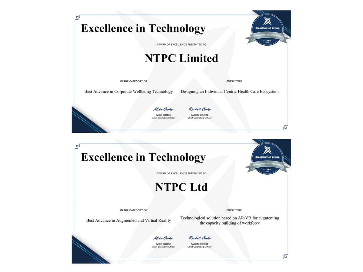 NTPC bags 2 Silver Technology Excellence Awards