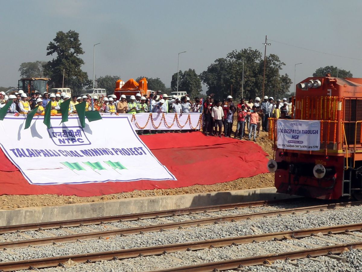 NTPC dispatched its first Coal Rake from NTPC Talaipalli Coal Mines