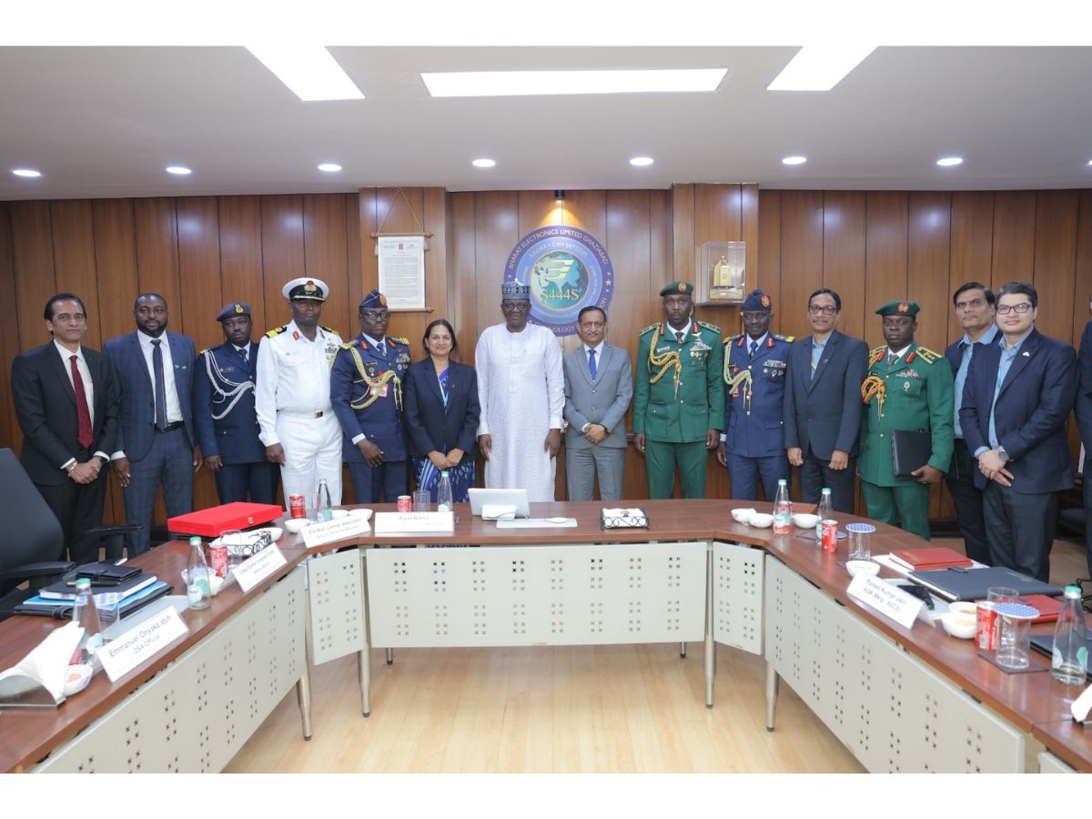 Nigerian Defence Delegation Explores Partnership Opportunities at BEL's Ghaziabad Facility