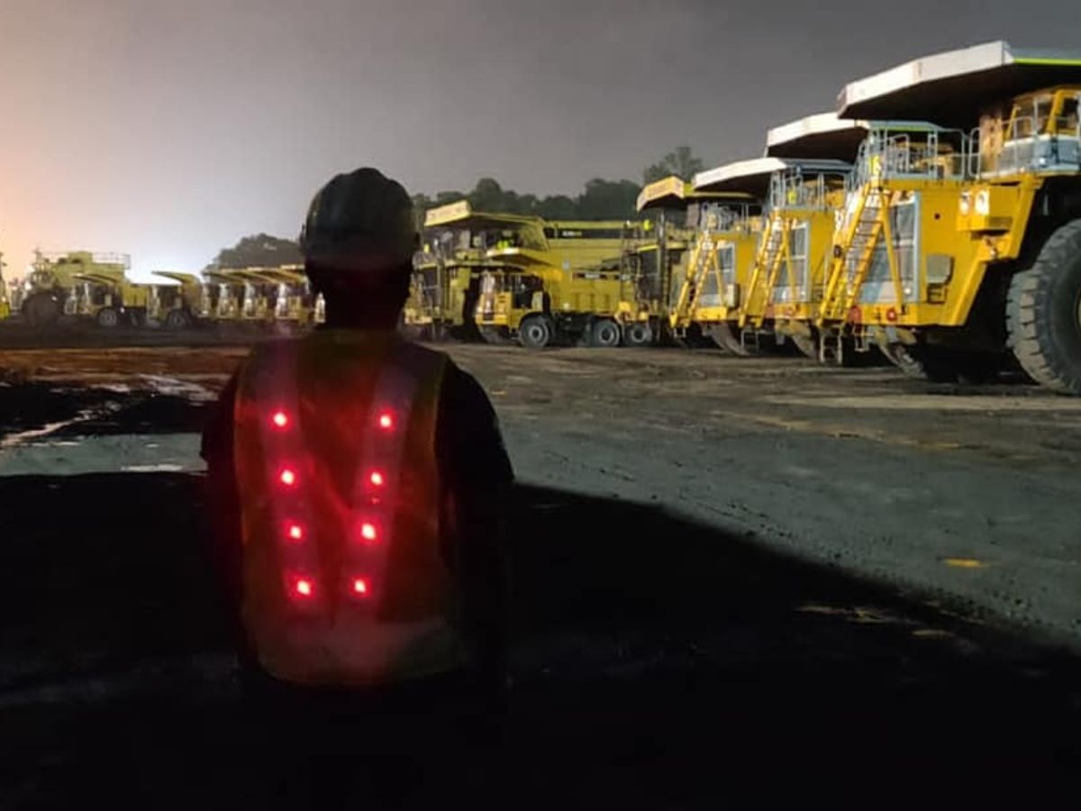NTPC's Unique Initiative; developed LED Safety Reflective Jackets for mining