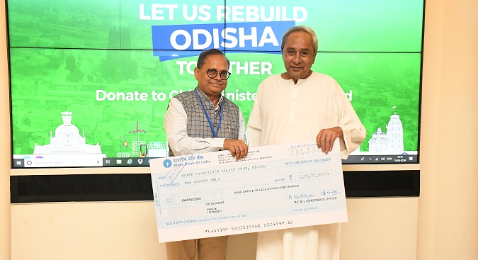 BEML Donated 2 Cr. for Cyclone Fani Relief work