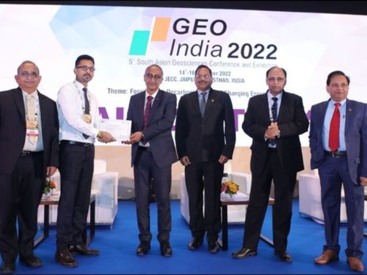 OIL Bagged 2nd Best Paper Award in GEO India 2022