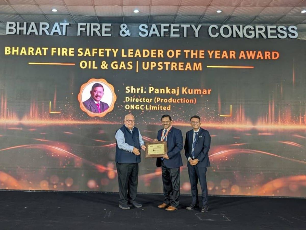 ONGC Director (Production) awarded with 'Bharat Fire Safety Leader of the Year – Oil & Gas (Upstream)'