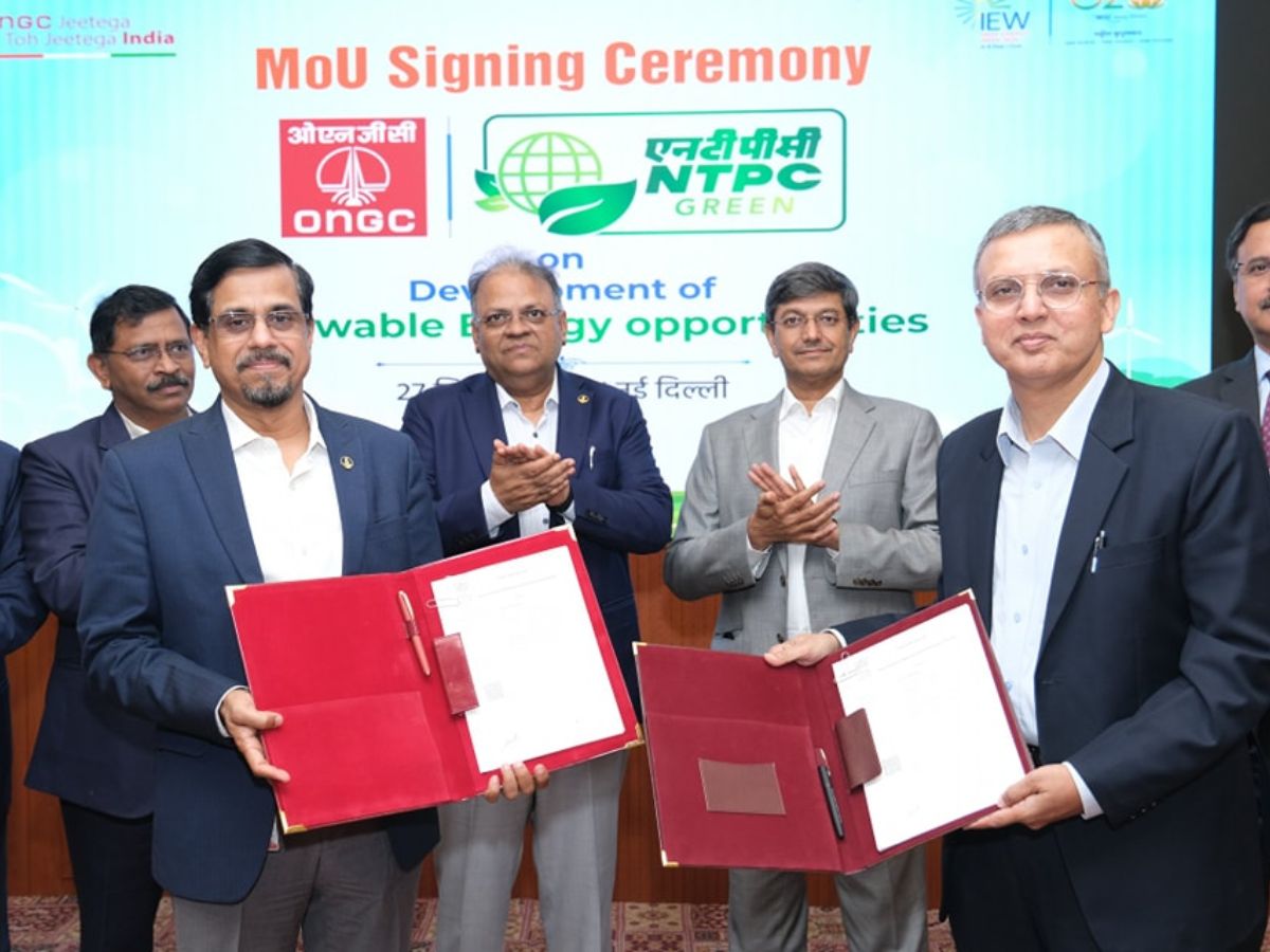 ONGC inks MoU with NTPC Green Energy Limited