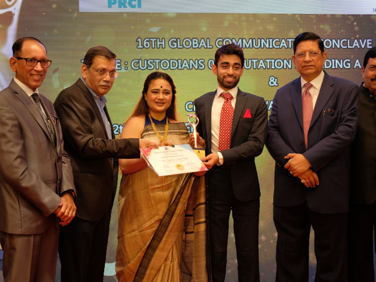 PFC’s Shubham Saurav Singh bestowed with ‘Most Promising PR Person of the Year Award’