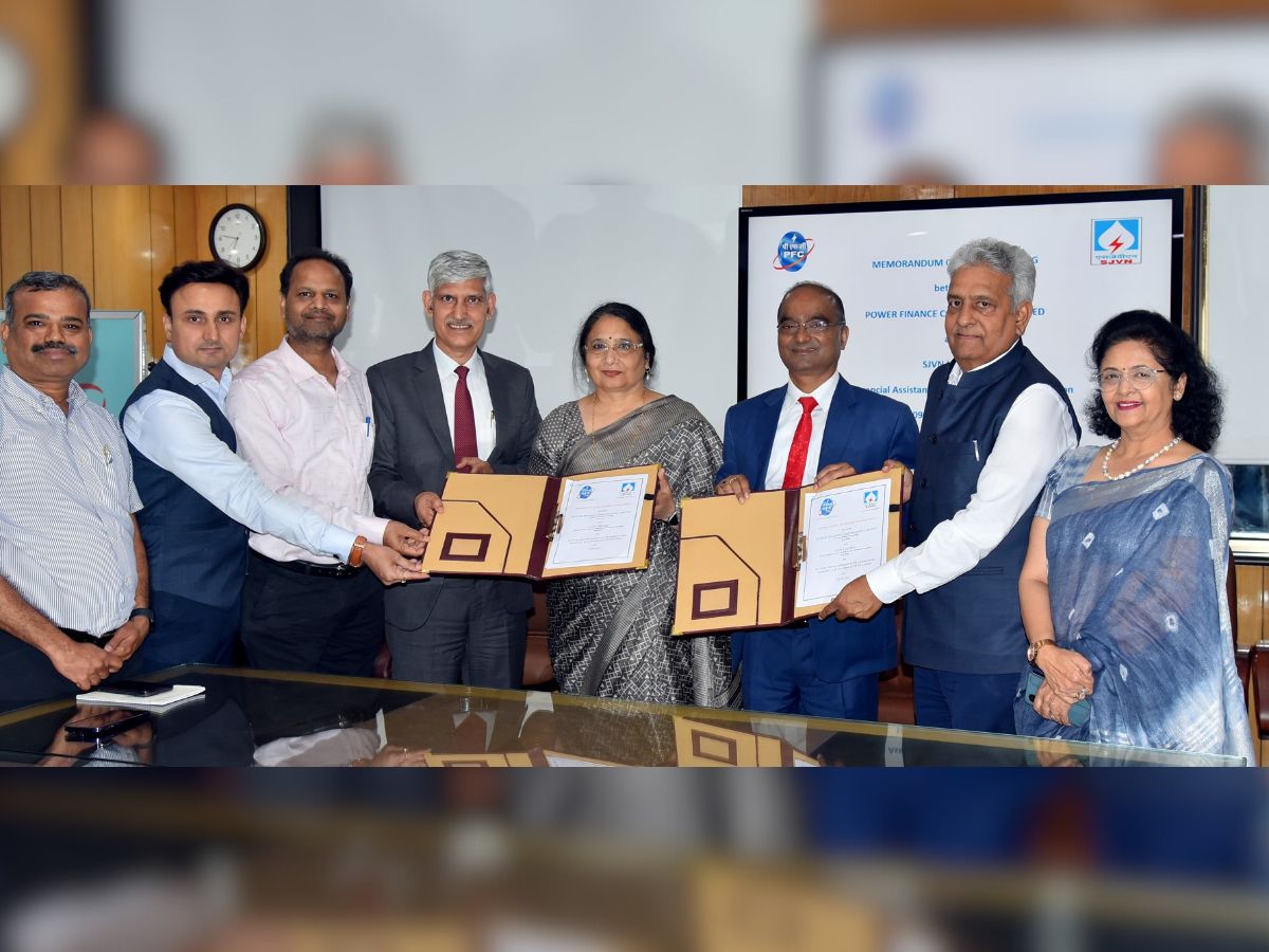 PFC, SJVN signs MoU worth Rs 1,18,826 Cr for RE and Thermal Generation Projects