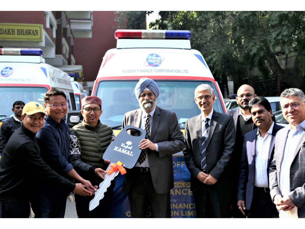 PFC donates Critical Care Ambulances to Nubra Health Dept under CSR