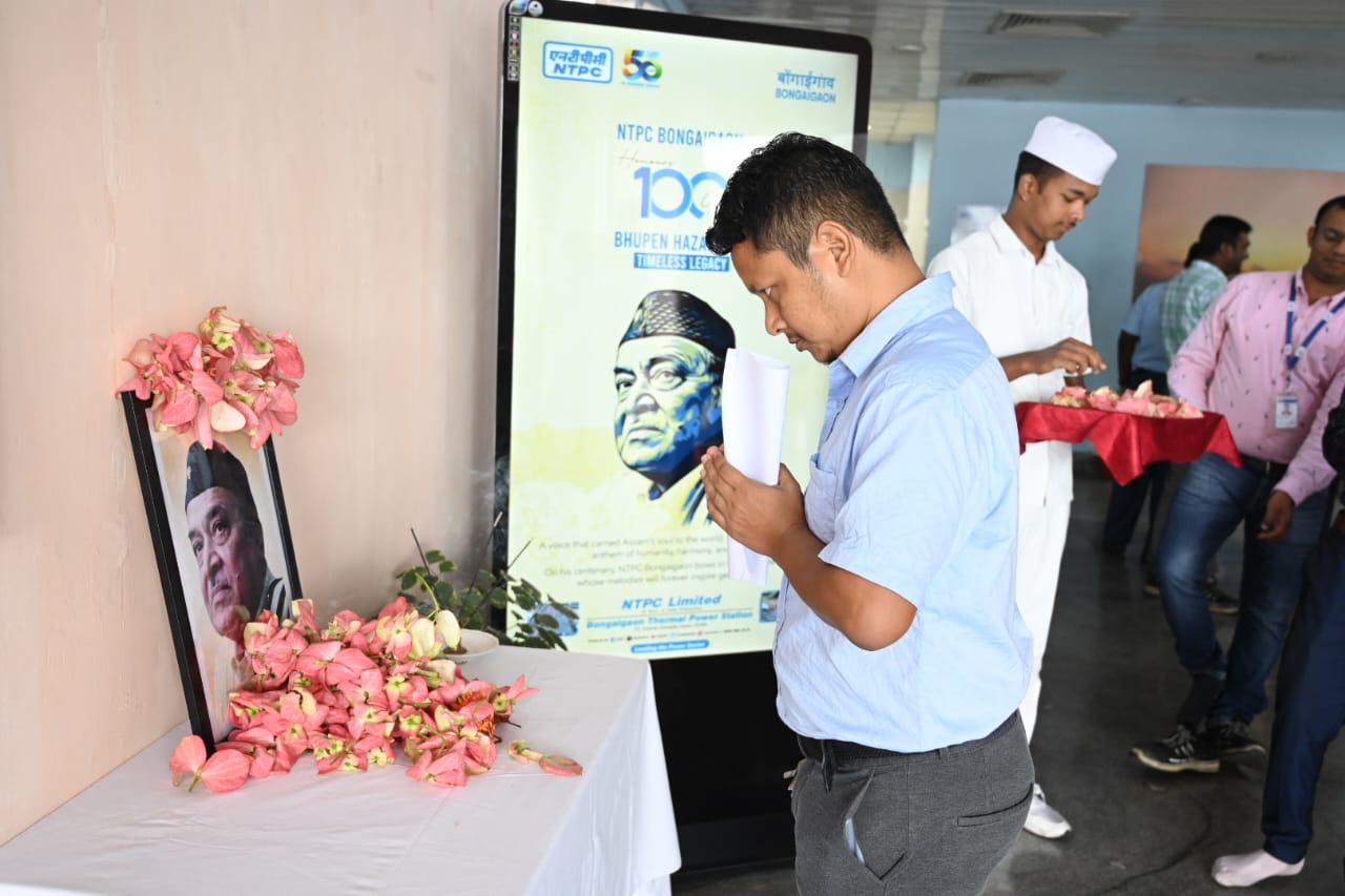 NTPC Bongaigaon Pays Homage to Dr. Bhupen Hazarika on His 100th Birth Anniversary