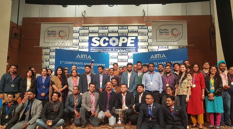 POSOCO won three Gold Medals in different categories at AIMA Quiz Olympiad