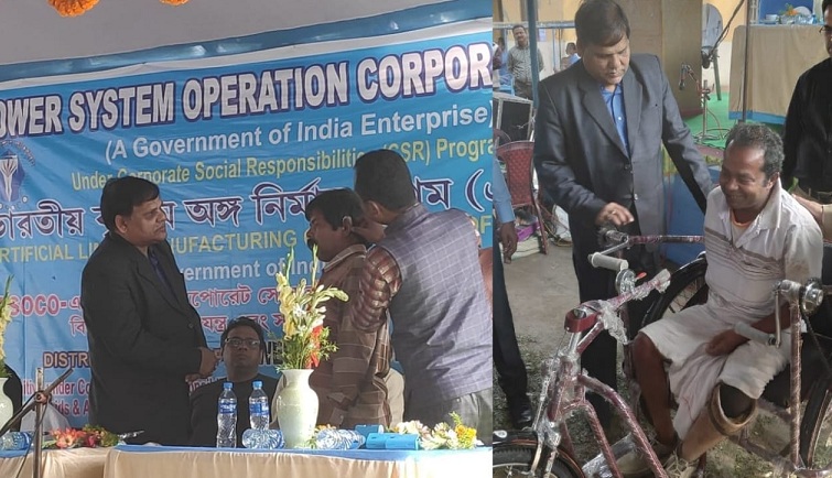 POSOCO Organised Aids Distribution Camp for Differently-Abled