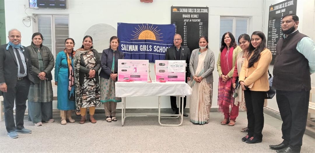 POSOCO handed over two Sanitary Napkin Vending Machines to Salwan Girls School