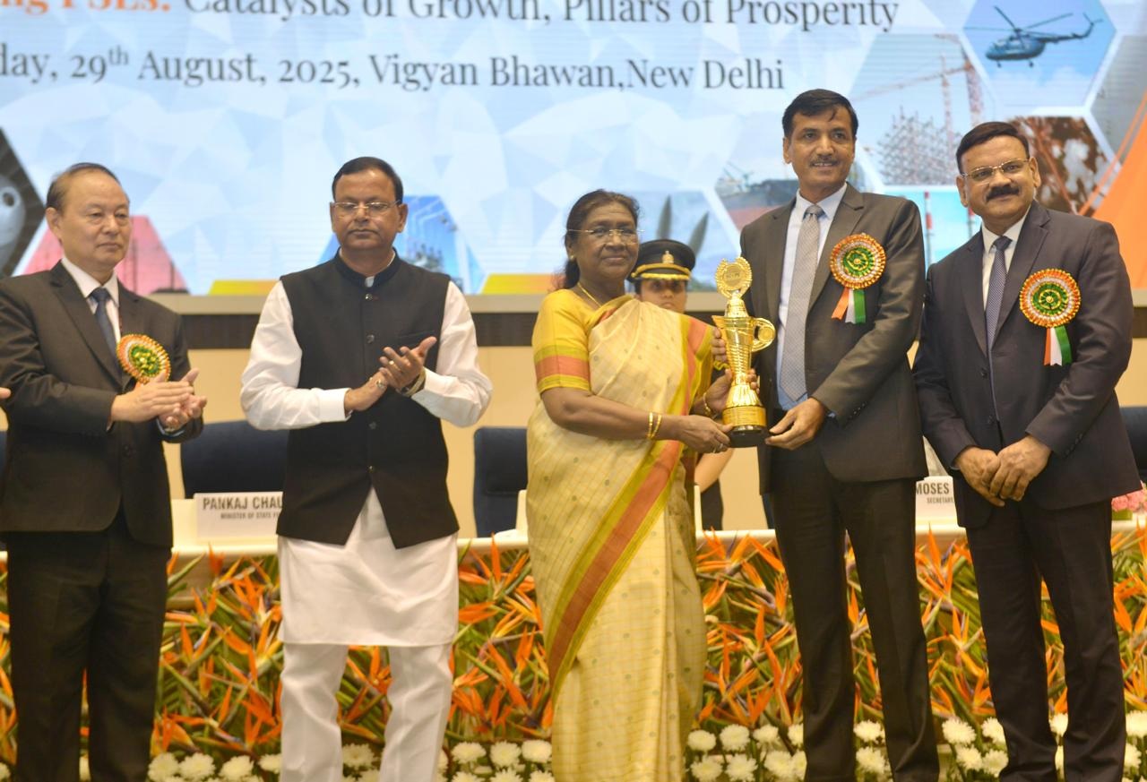 POWERGRID Honoured with SCOPE Eminence Award for Human Resource Management