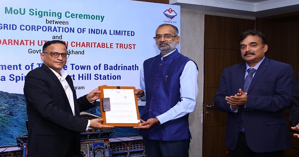 PowerGrid inks MoU for development of Badrinath as a Spiritual Smart Hill Town