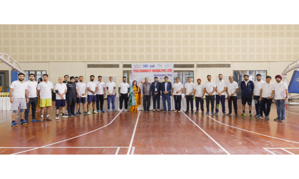 https://www.psuconnect.in/sdsdsd/PSU Badminton players with Shri Atul Sobti, DG, SCOPE, with MD Aarti yadav, and Editor-in-Chief Mr. Vijay Kr. Yadav