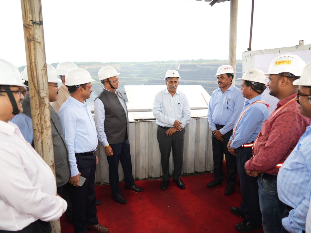 P M Prasad Chairman, Coal India visits MCL