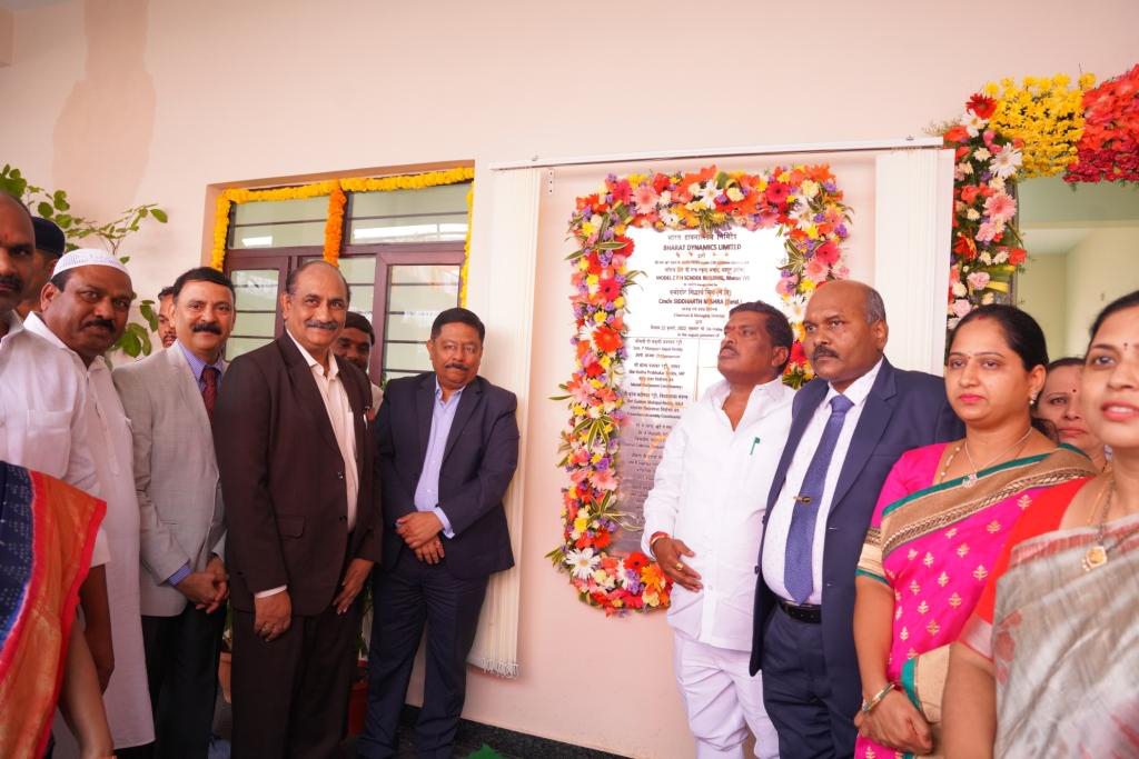 Model Zilla Parishad High School inaugurated at Bhanur under CSR  Initiatives of BDL