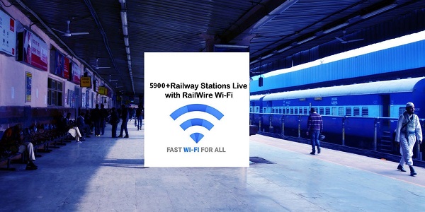 RailTel's paid Railwire WiFi reached approx  6,000 railway stations