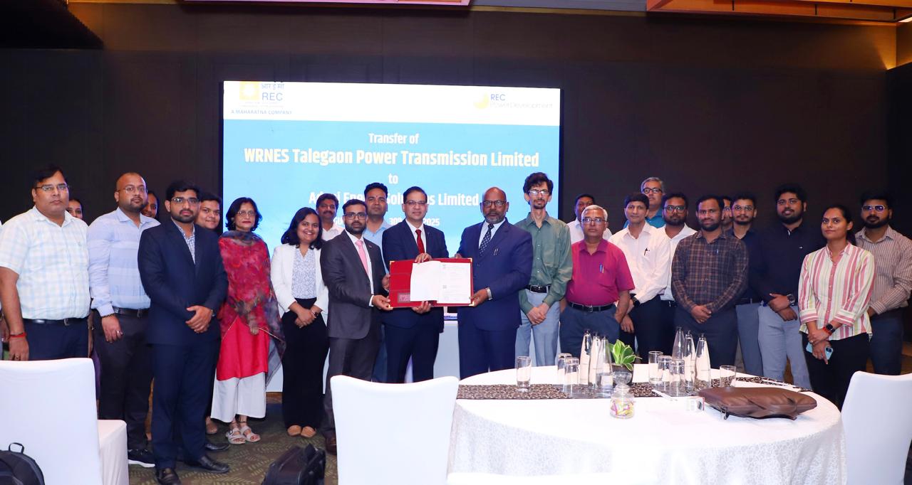RECPDCL Handover WRNES Talegaon Power Transmission Limited SPV to Adani Energy