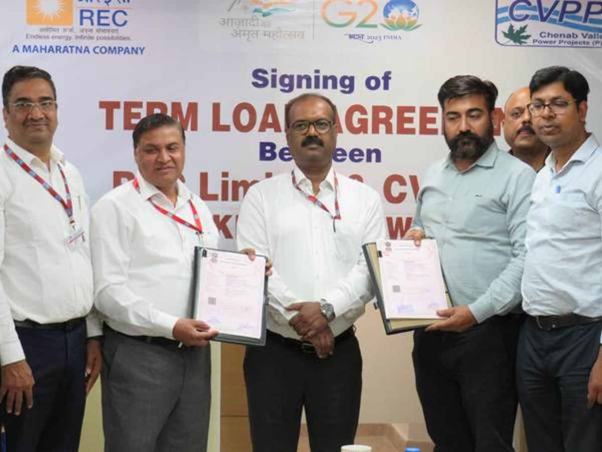 REC Limited to extend term loan of Rs 1,869 cr for Kiru Hydro Electric Project in Kishtwar, J&K