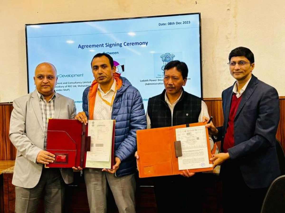 REC's subsidiary RECPDCL signs Agreement with Ladakh Power Development Department