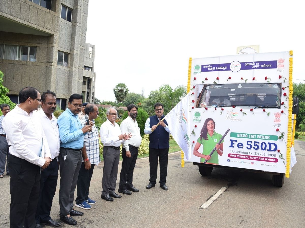 CMD, RINL flags off RINL Tableau as part of AKAM Iconic week celebrations