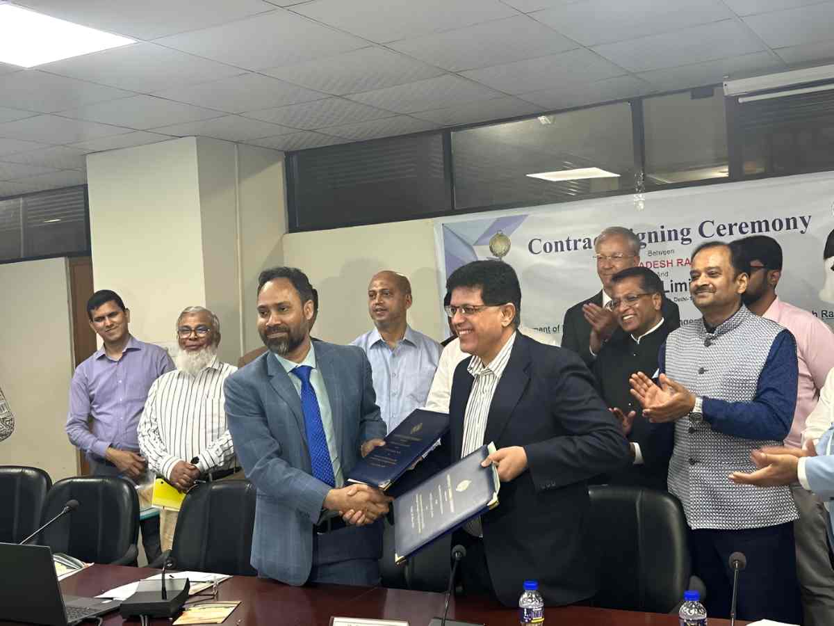 International Partnership: RITES signs contract with Bangladesh Railway