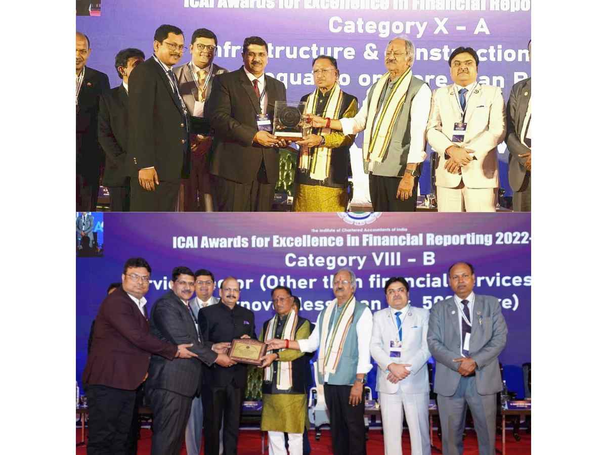 RITES wins ‘Silver’ ICAI Award for excellence in Financial Reporting; REMC gets ‘Plaque’