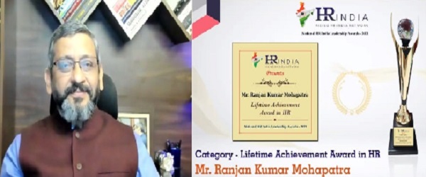 R K Mohapatra, Director-HR, IndianOil received HR India-Life Time Achievement Award