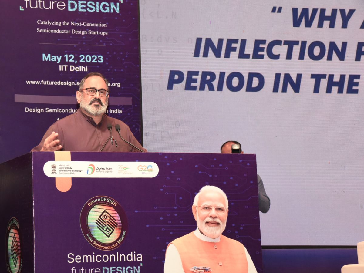 MoS Rajeev Chandrasekhar launched 3rd Semicon India Future DESIGN Road show at IIT Delhi