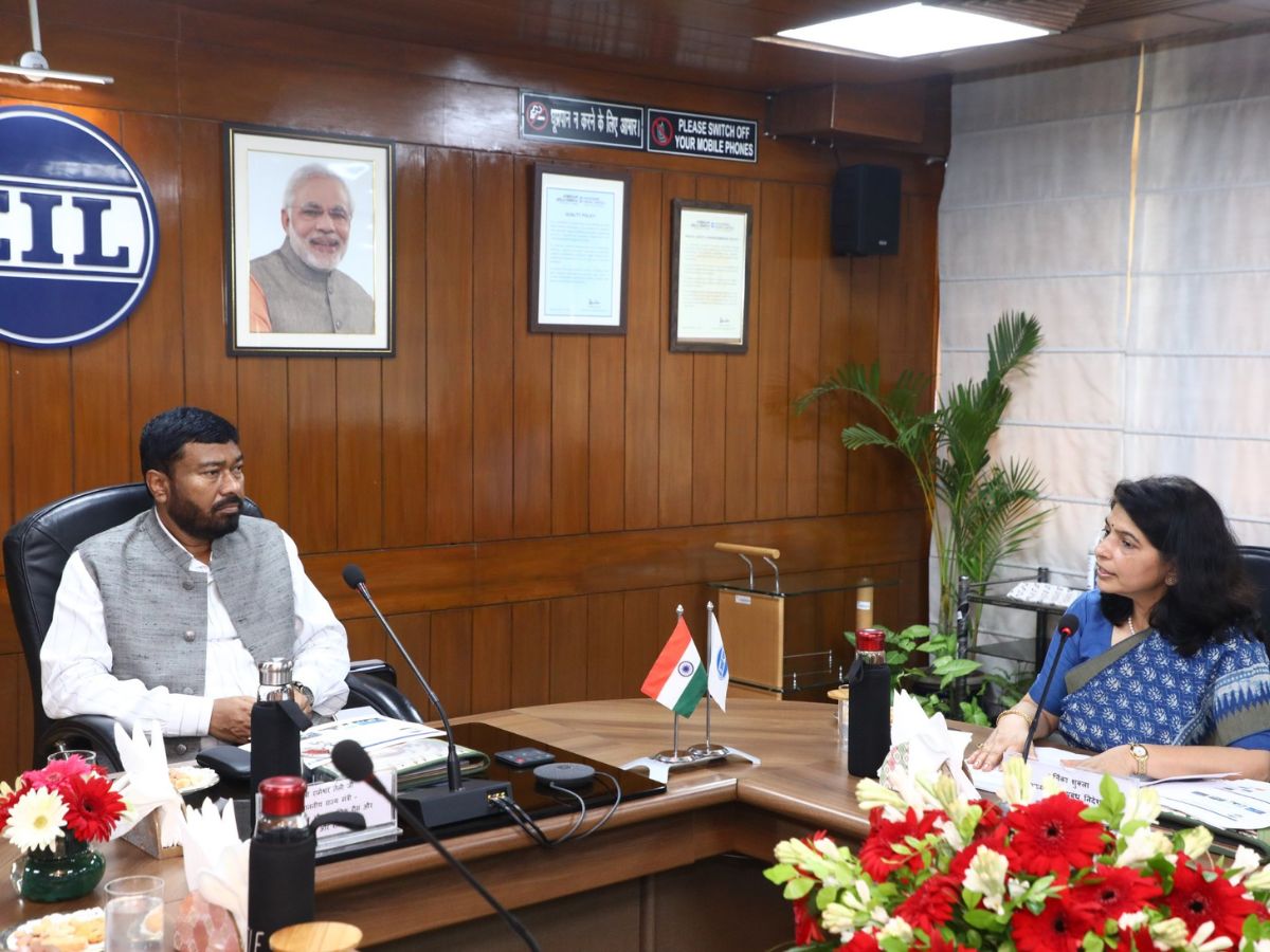 Minister Rameswar Teli visited EIL's Head Office
