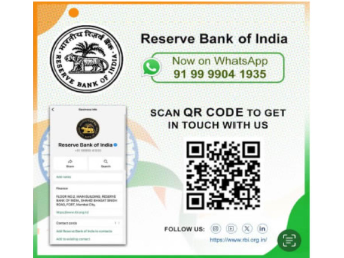 Reserve Bank of India Now on Whatsapp