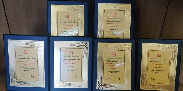 SAIL won six awards in communication field at PRSI2020