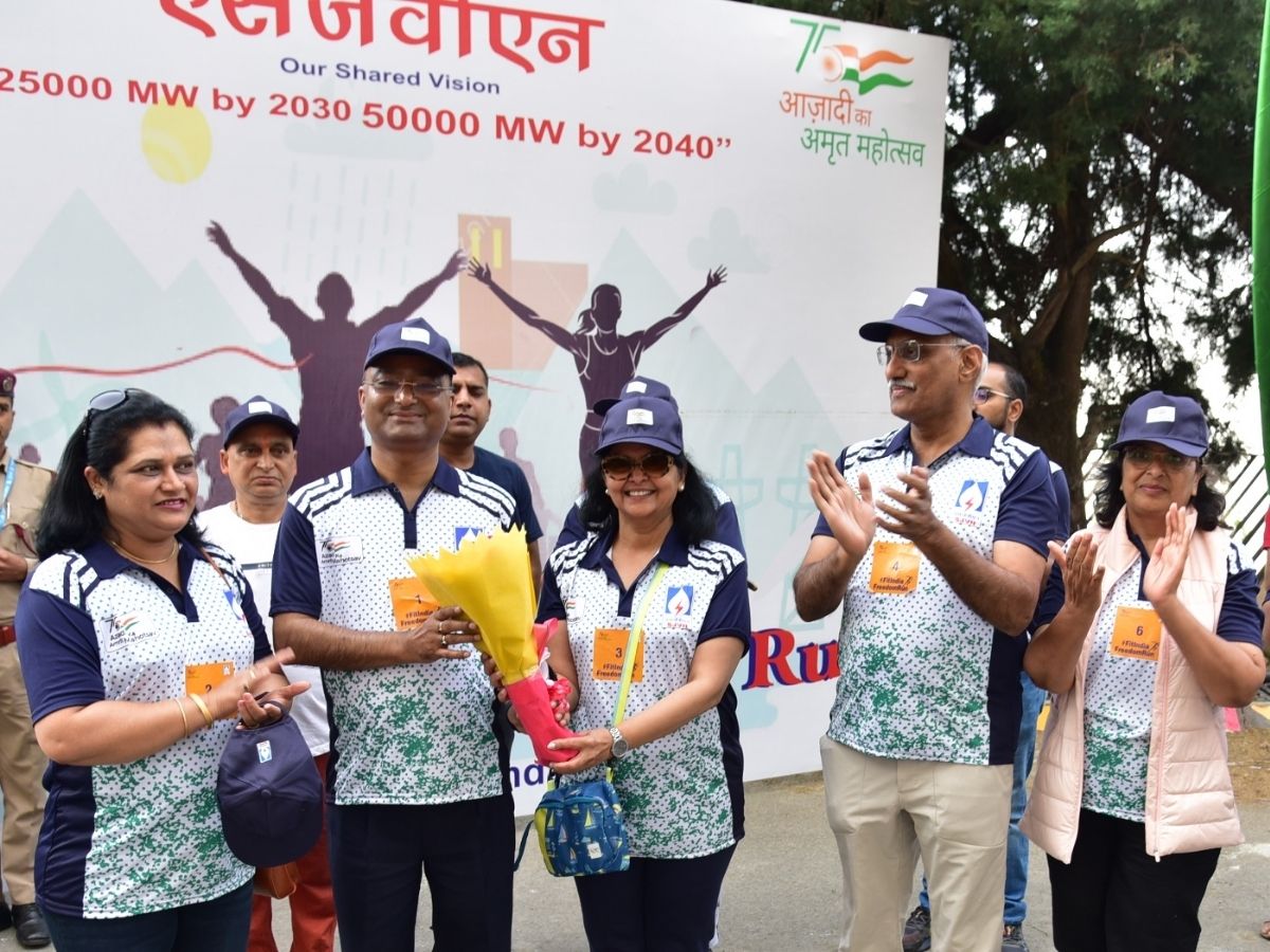 SJVN Chairman Nand Lal Sharma Flagged off Mini Marathon