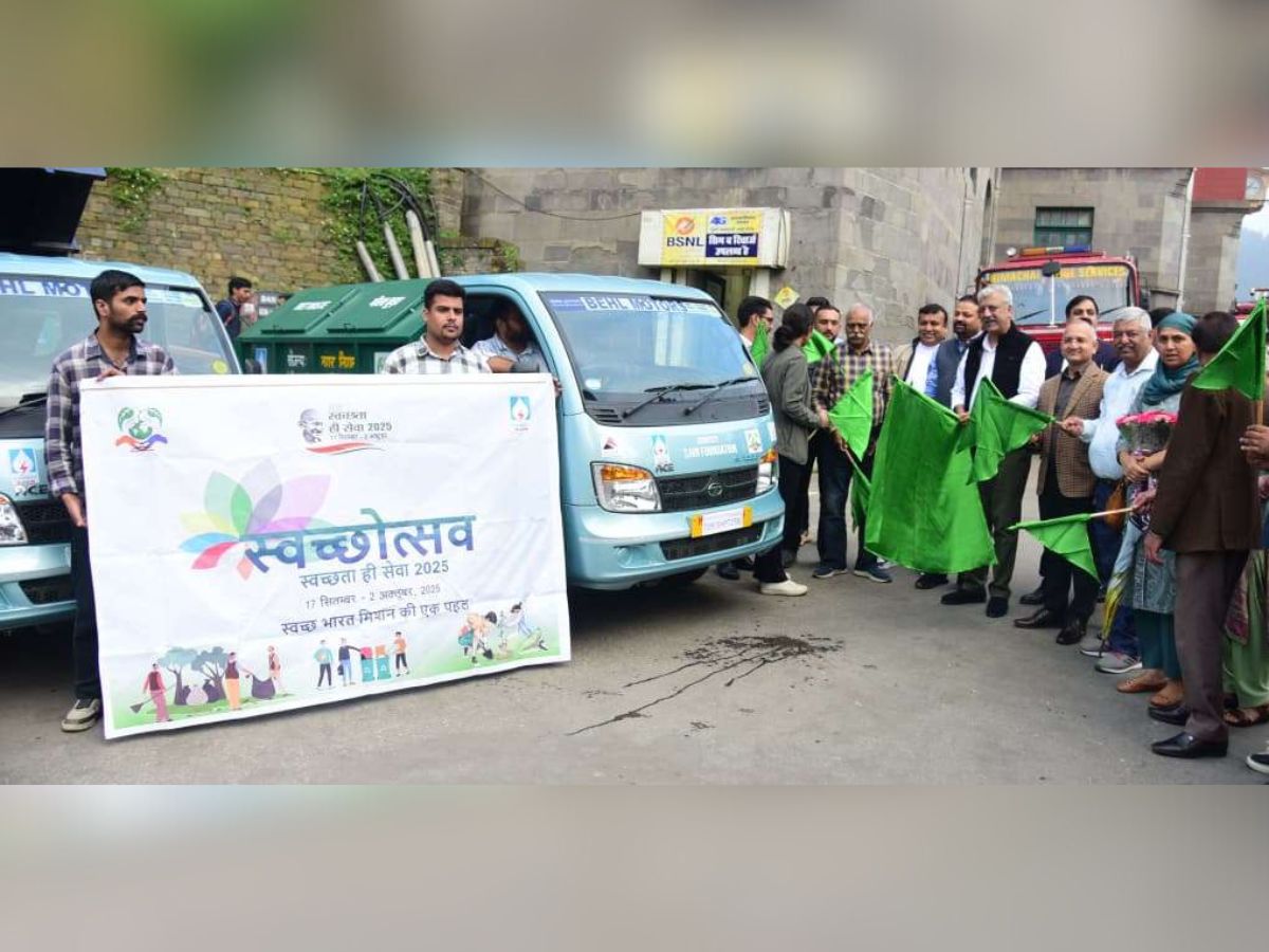SJVN Provides two Solid Waste Management EVs to MC Shimla