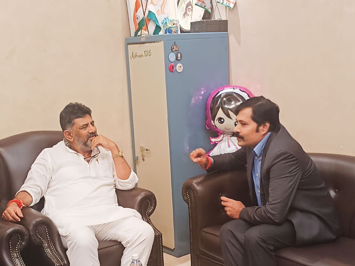 SV. Krishna Head Commercial, Branding WAPCOS NPCC under Ministry of Jal Shakti GOI met Karnataka Deputy CM