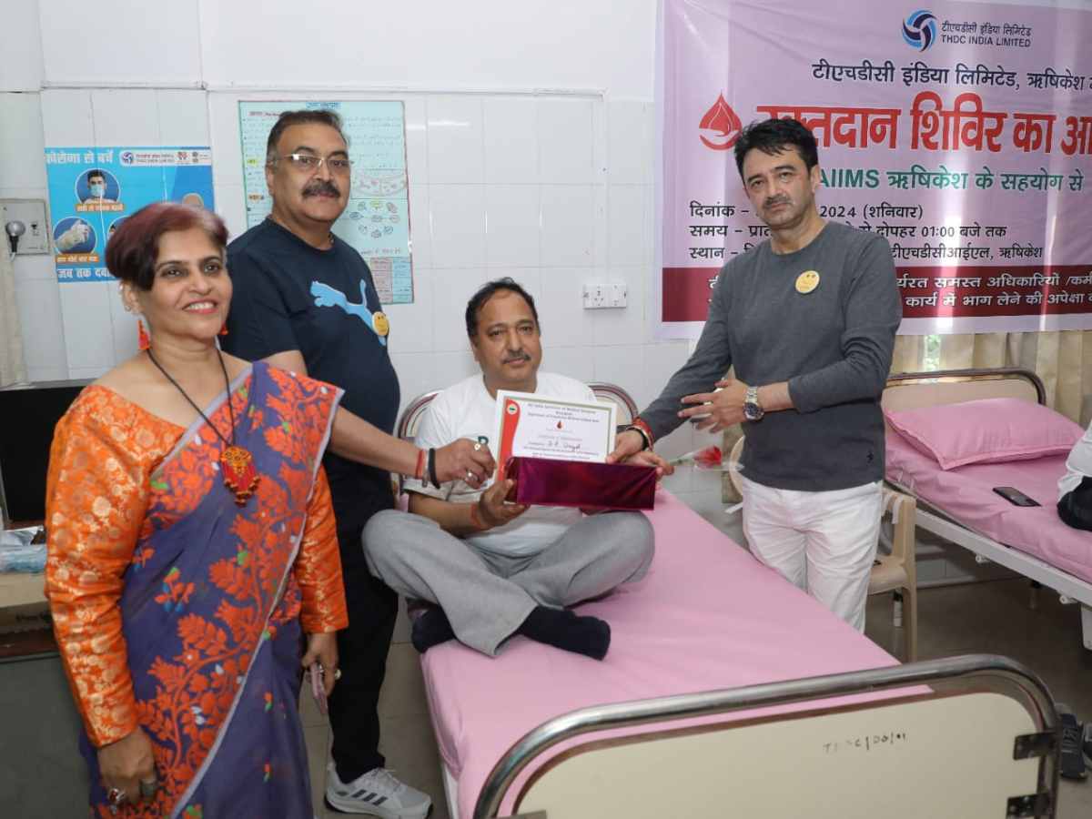 THDCIL Organized Blood Donation Camp at Corporate Office, Rishikesh
