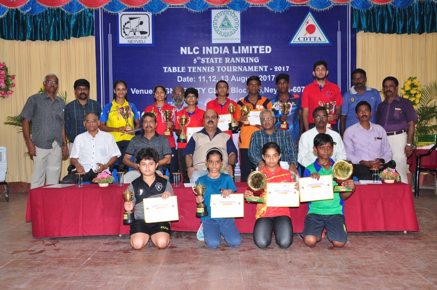 State Rank Table Tennis Tournament Concluded at Neyveli