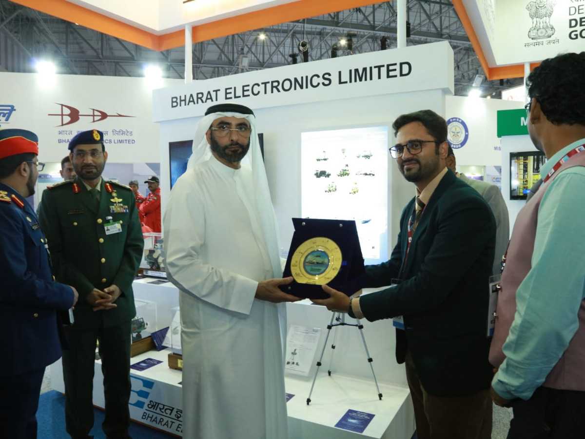 UAE State Minister for Defence Affairs, visited BEL stall