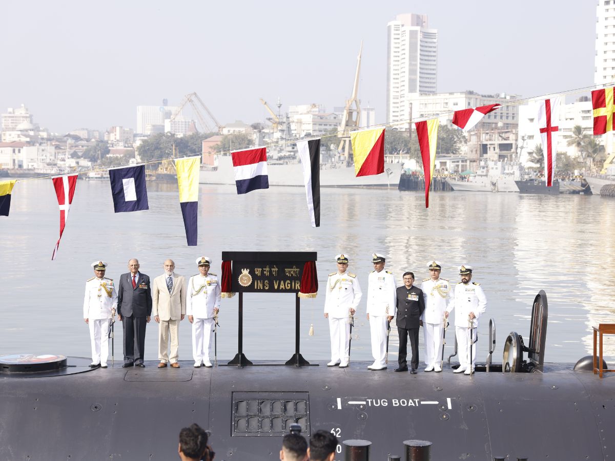 Commissioning Of Fifth Kalvari Class Submarine ‘vagir’ At Naval Dockyard, Mumbai