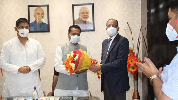 Hon. Minister Ashok Singhal, Guwahati Development, Urban Development & Irrigation visits WAPCOS
