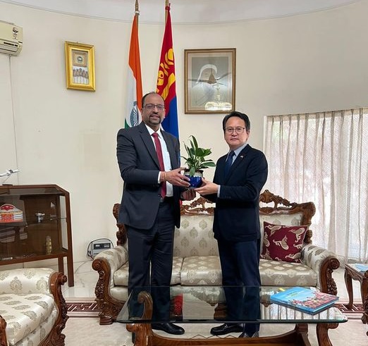 WAPCOS & NPCC CMD called on H.E. Mr. GANBOLD Dambajav, Ambassador of Mongolia
