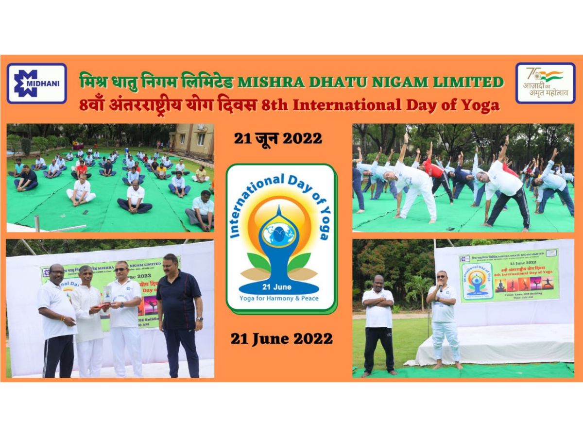 Yoga week celebrations concluded at MIDHANI