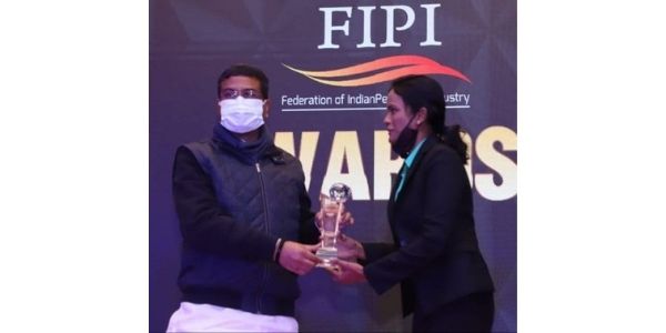 Ms. D Rajeswari received Young Achiever of the Year at FIPI Oil and Gas Awards 2020