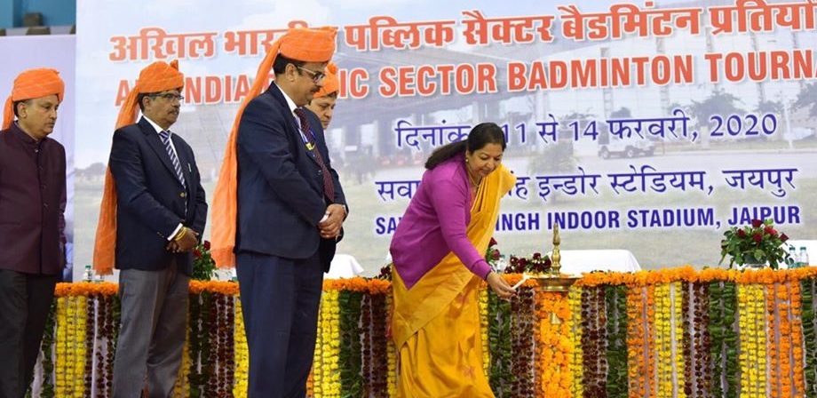 Ms Kiran Soni Gupta Inaugurated All India PSU Badminton Tournament