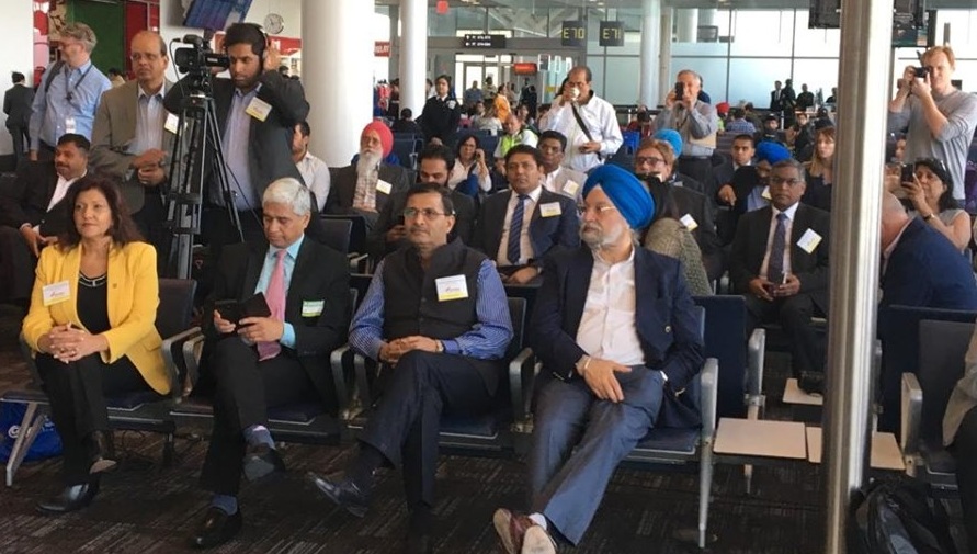 Toronto from Delhi was full of energy and enthusiasm of Team Air India