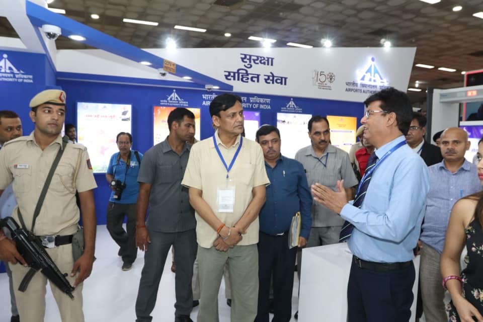 Shri Nityanand Rai Minister of State for Home Affairs visited the AAI Pavilion