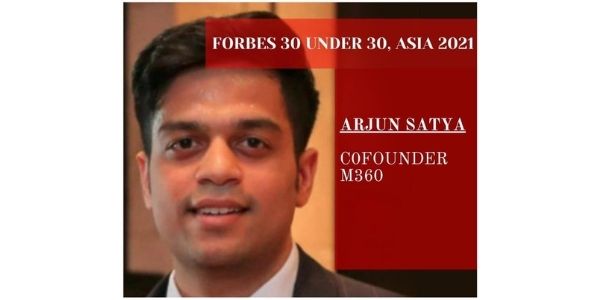 Forbes Magazine shortlist Shri Arjun Satya for its Asia’s 30 under 30 List